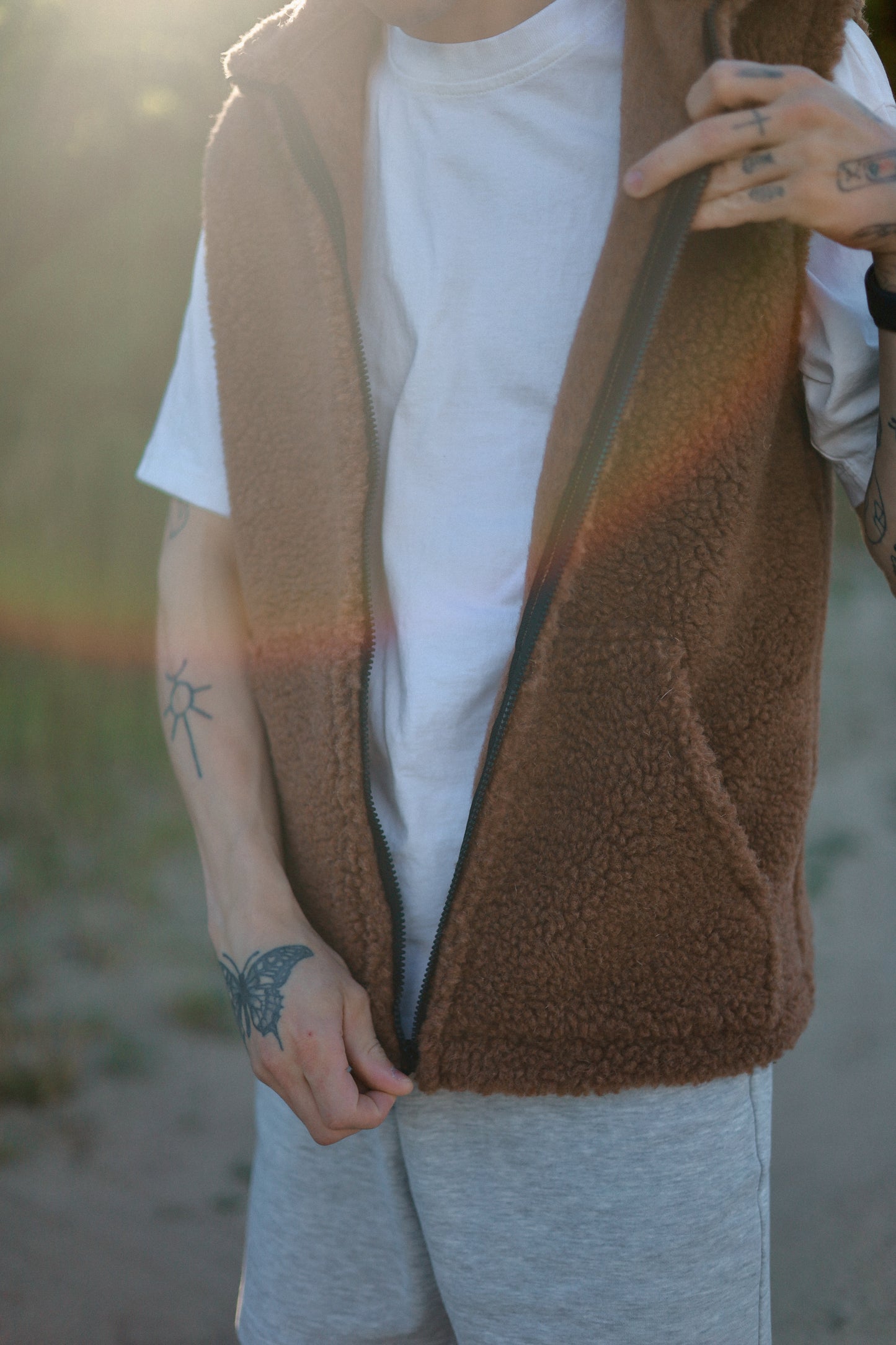 LINO – Men's Merino Wool Vest Brown