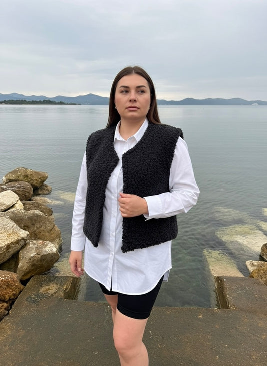 NORA VEST — damska kamizelka z wełny merino