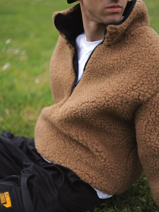 Wełniana kurtka Teddy Half Zip