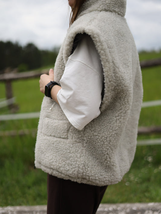 Kurtka 2w1 z naturalnej wełny