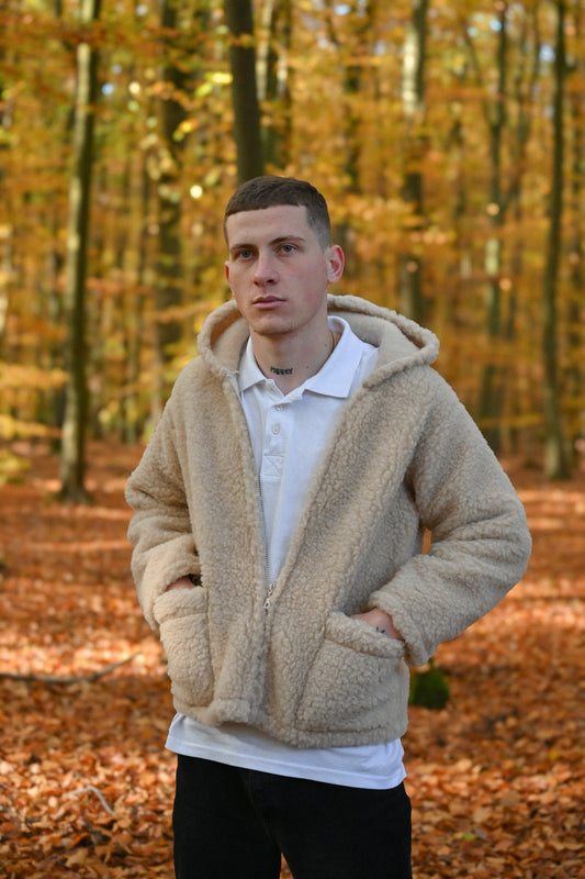 NORD MEN Jacket Beige — Wool Merino Jacket | Kurtka Męska z Wełny Merino