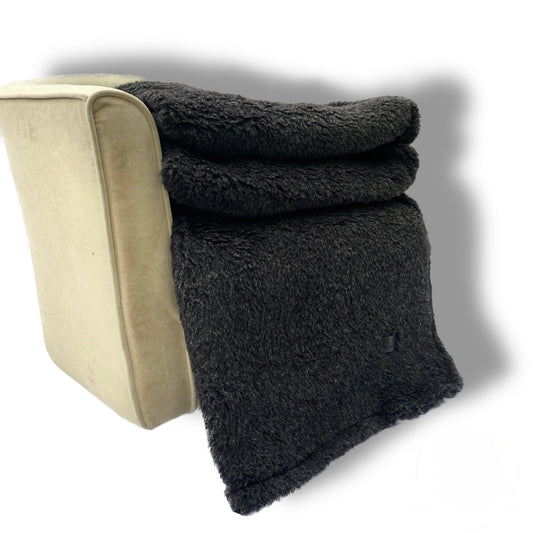 Koc wełniany - BLACK