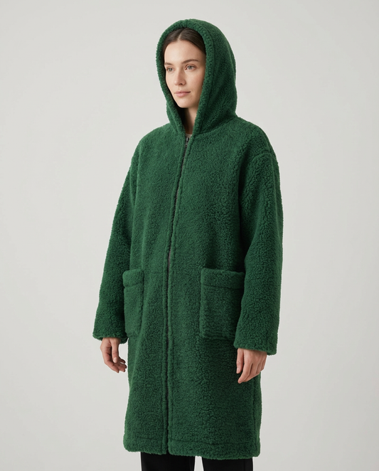 Long Wool Jacket — Green