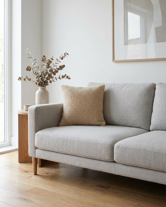 Poduszka Merino 40×40 — Beżowa