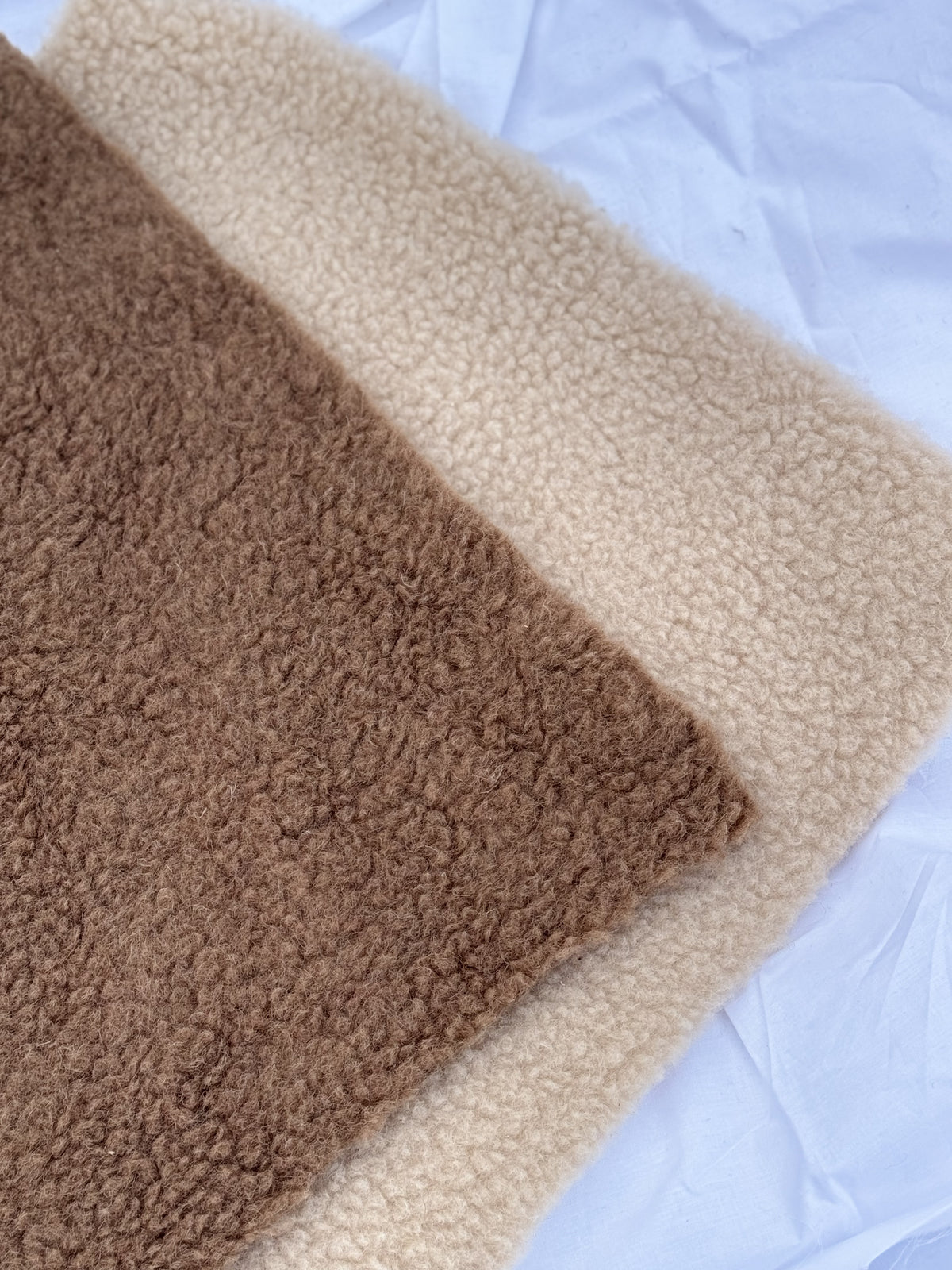 100% Merino Wollstoff – Beige