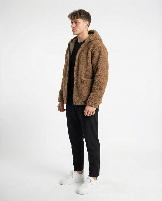 NORD MEN Jacket Brown — Wool Merino Jacket | Kurtka Męska z Wełny Merino