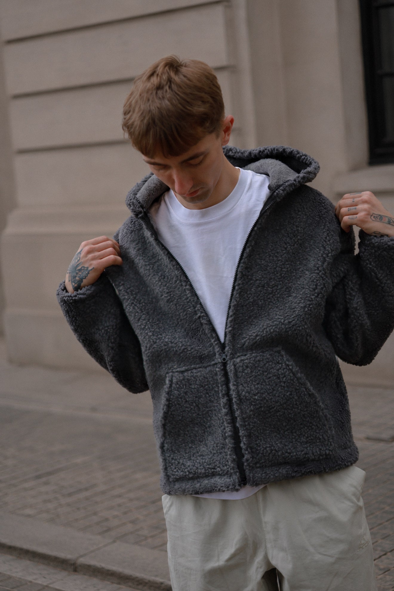 NORVEL – Men's Merino Wool Jacket Grey