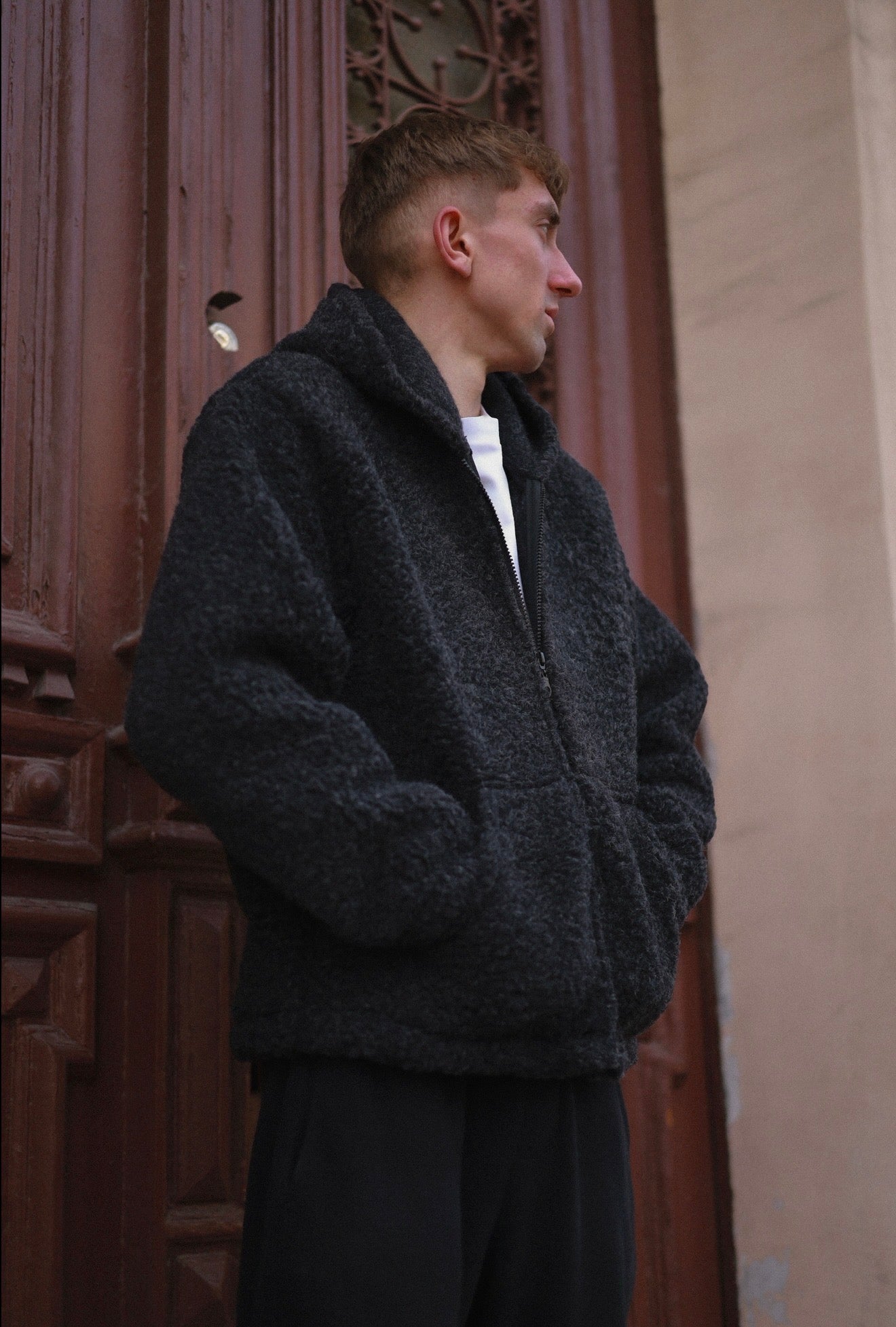 NORVEL – Herren Merino Wolljacke Schwarz