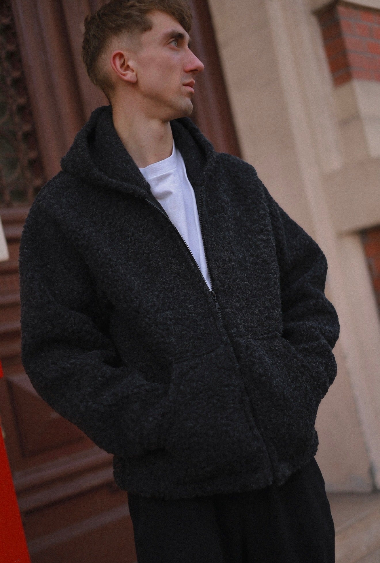 NORVEL – Herren Merino Wolljacke Schwarz