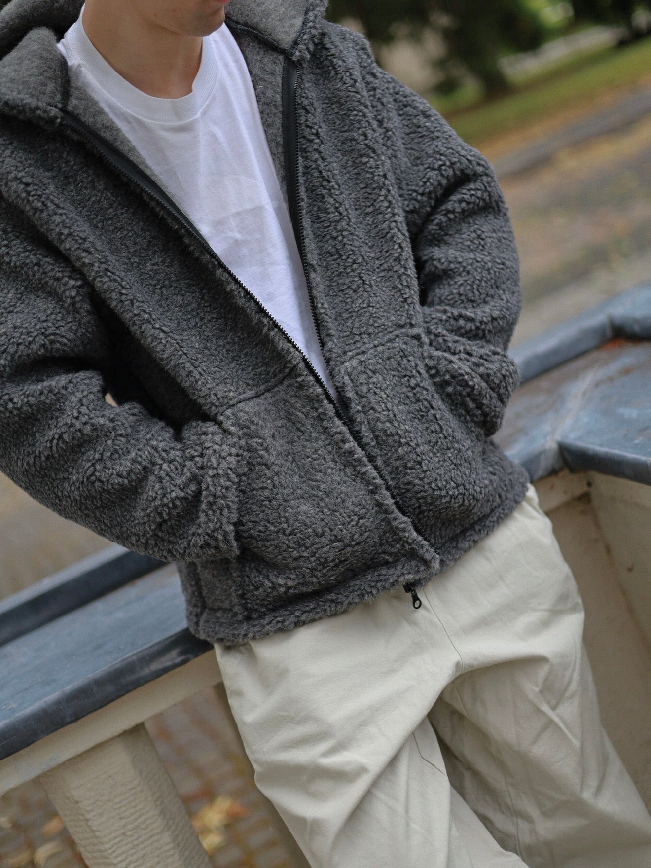 NORVEL – Men's Merino Wool Jacket Grey
