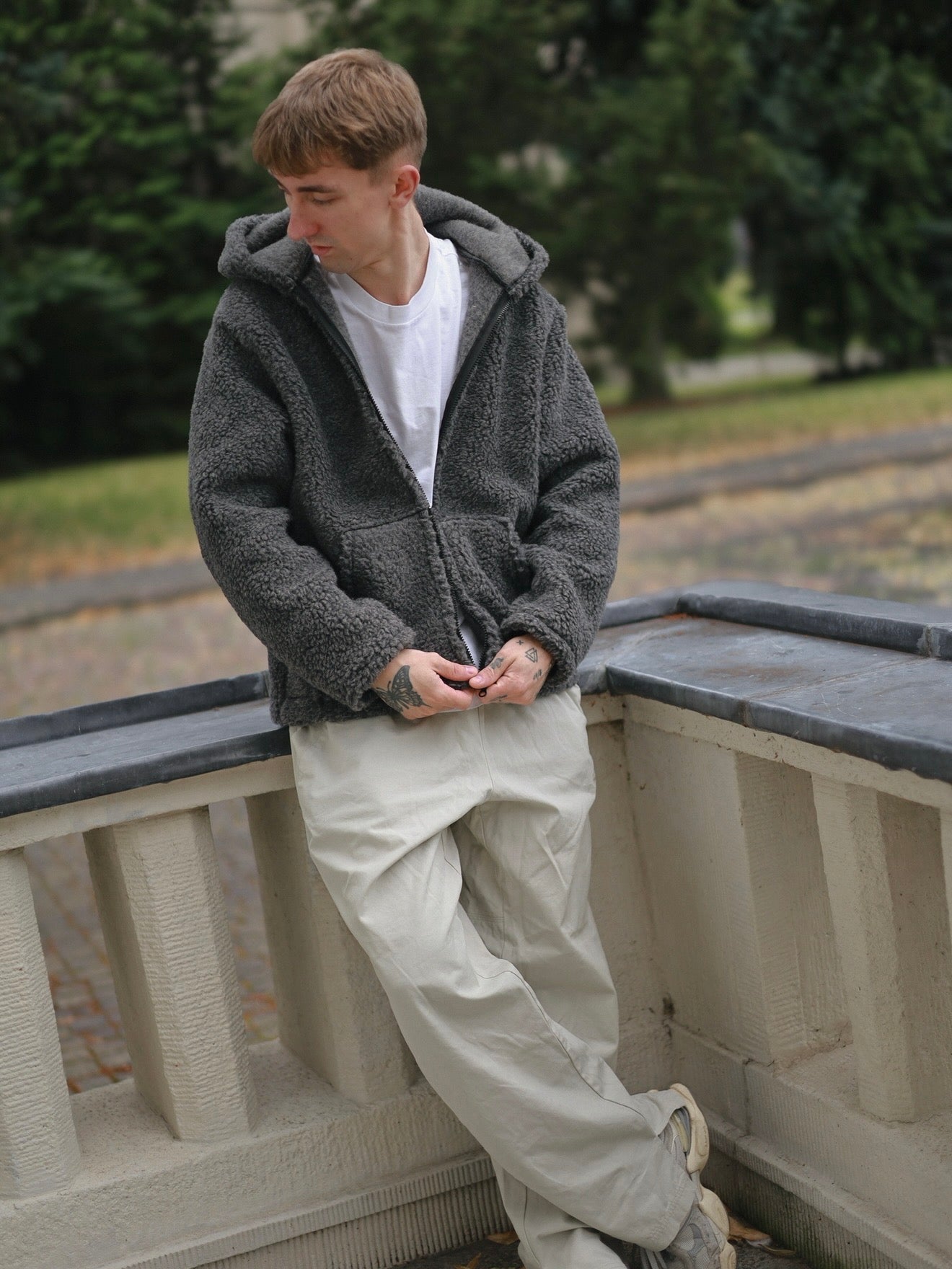NORVEL – Men's Merino Wool Jacket Grey
