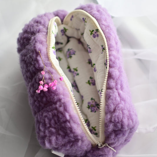 💜 CosyTeddy Lavender Cosmetic Bag 💜