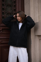 ALVA – Merino Wolljacke Schwarz