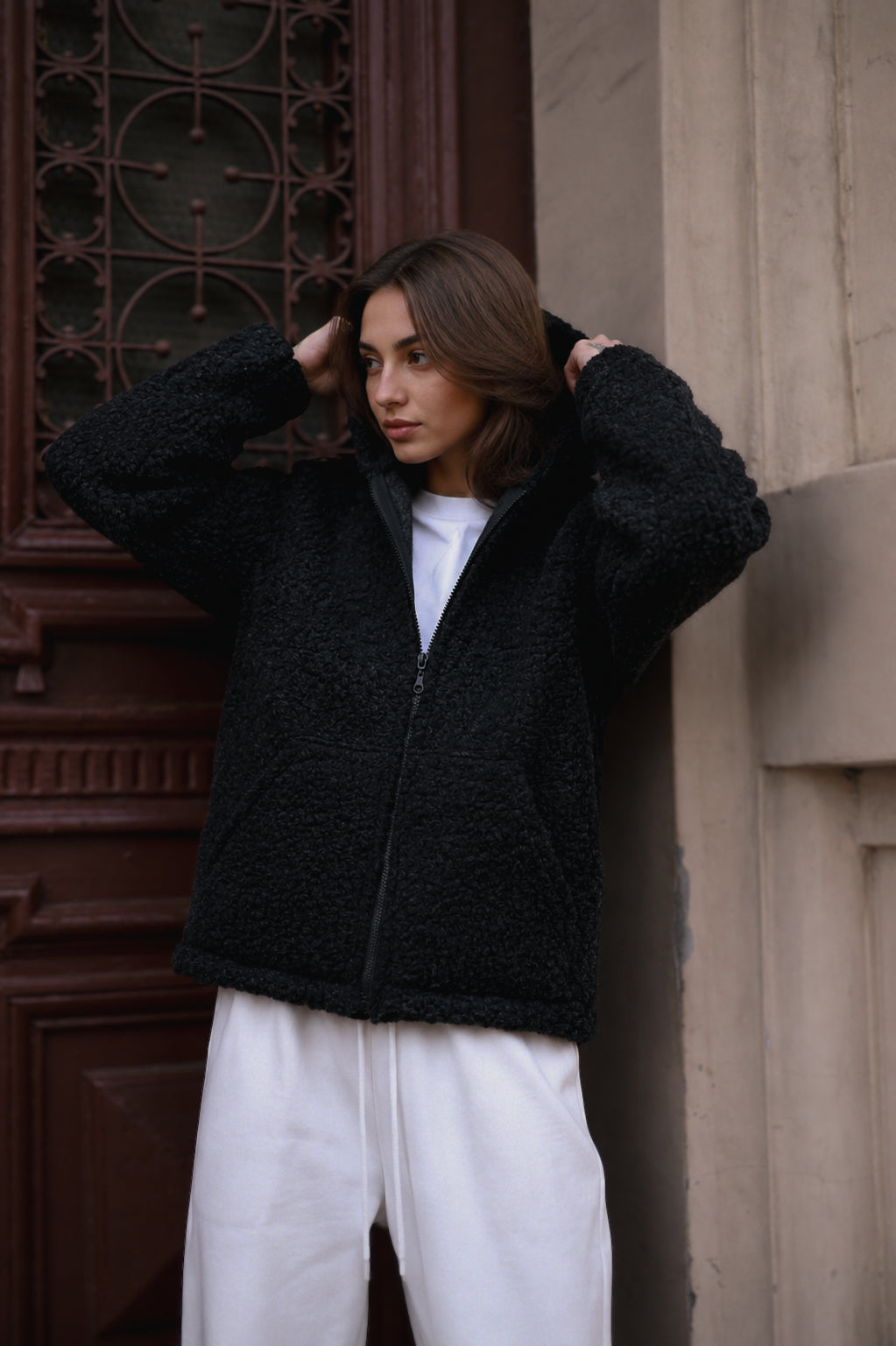 ALVA – Merino Wolljacke Schwarz