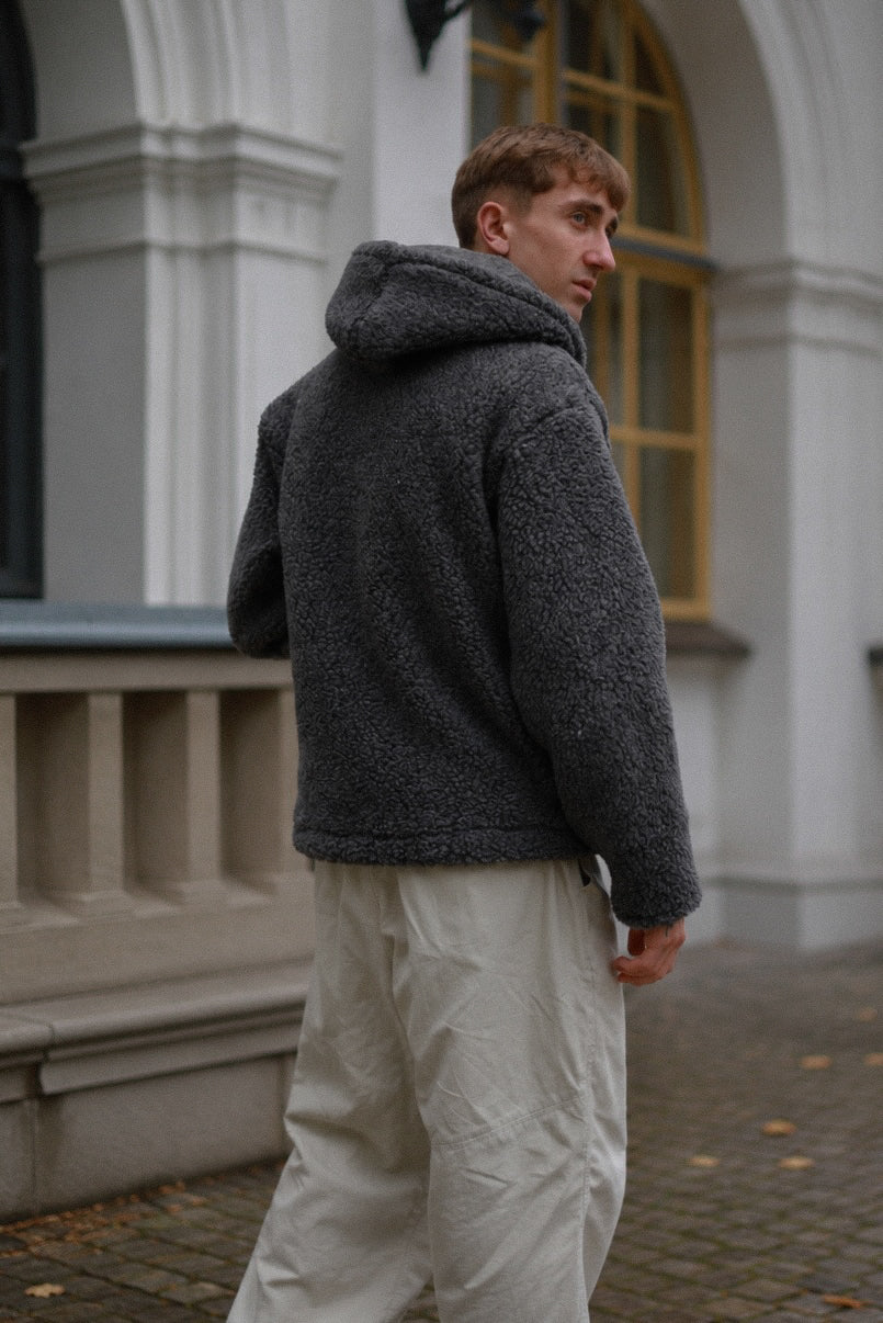 NORVEL – Men's Merino Wool Jacket Grey