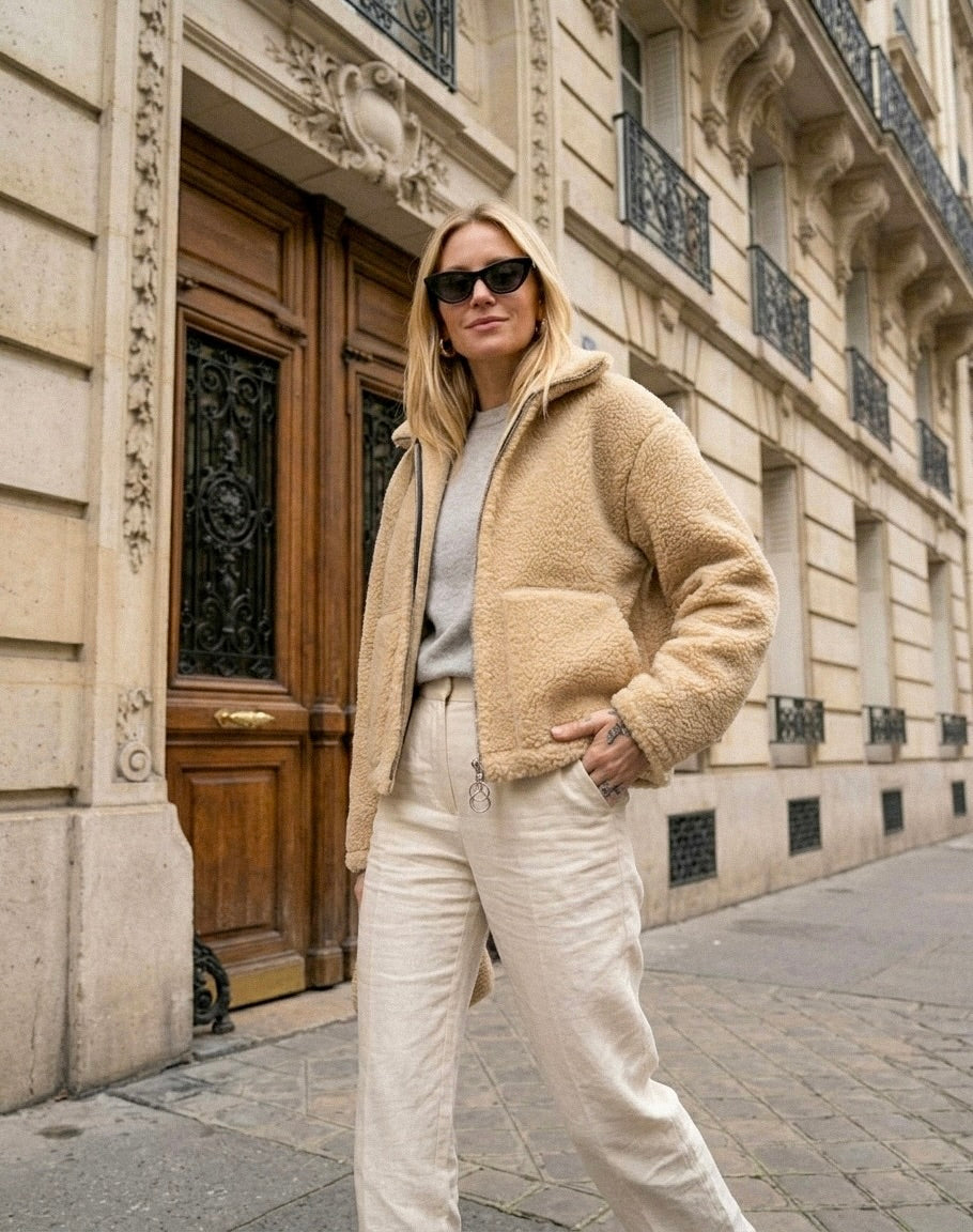 LUMI – Merino Wool Jacket Beige