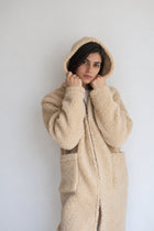 Long Merino Wool Coat – Beige