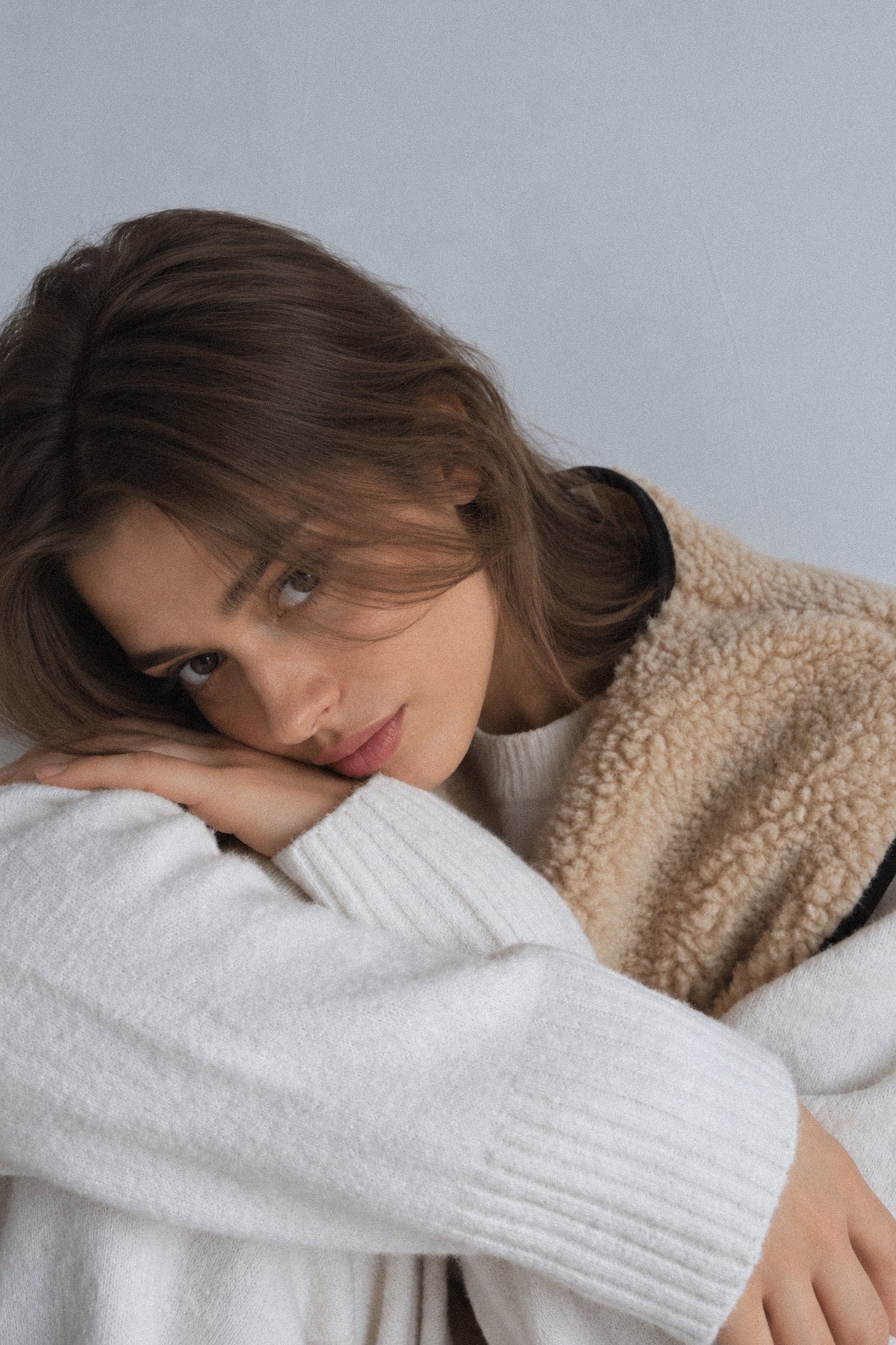 RAW Merino Wollweste Beige
