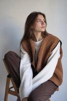 RAW Merino Wollweste Braun