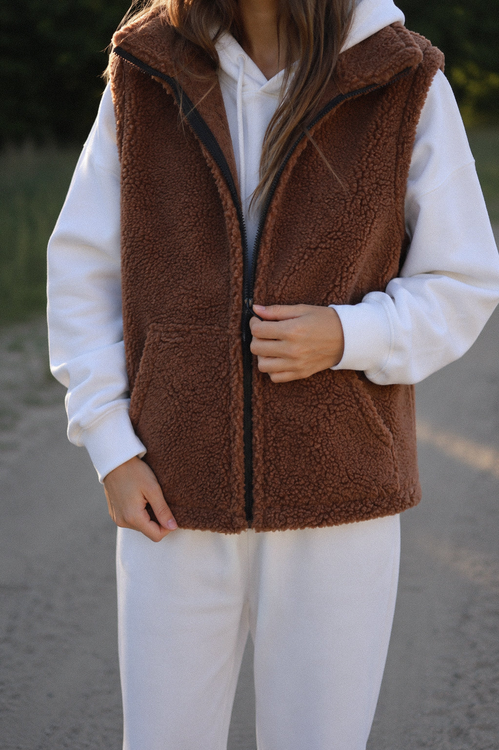 LINO – Merino Wool Vest Brown
