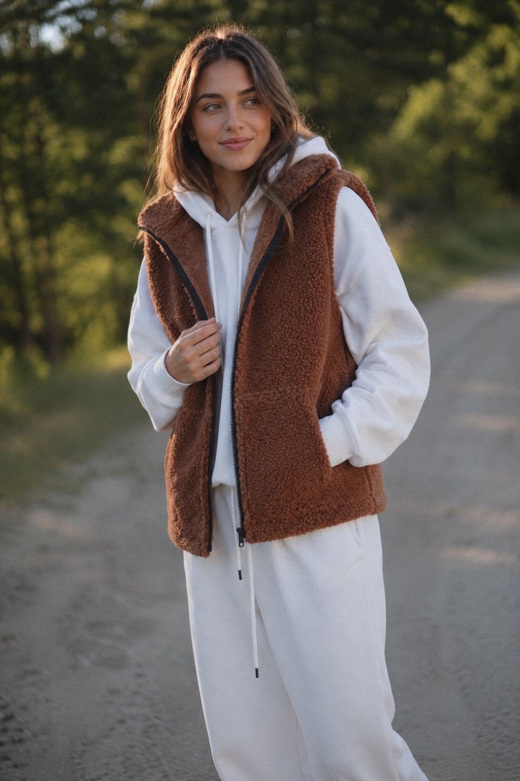 LINO – Merino Wool Vest Brown