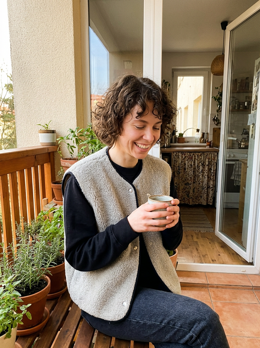 Classic Merino Wool Vest – Light Grey