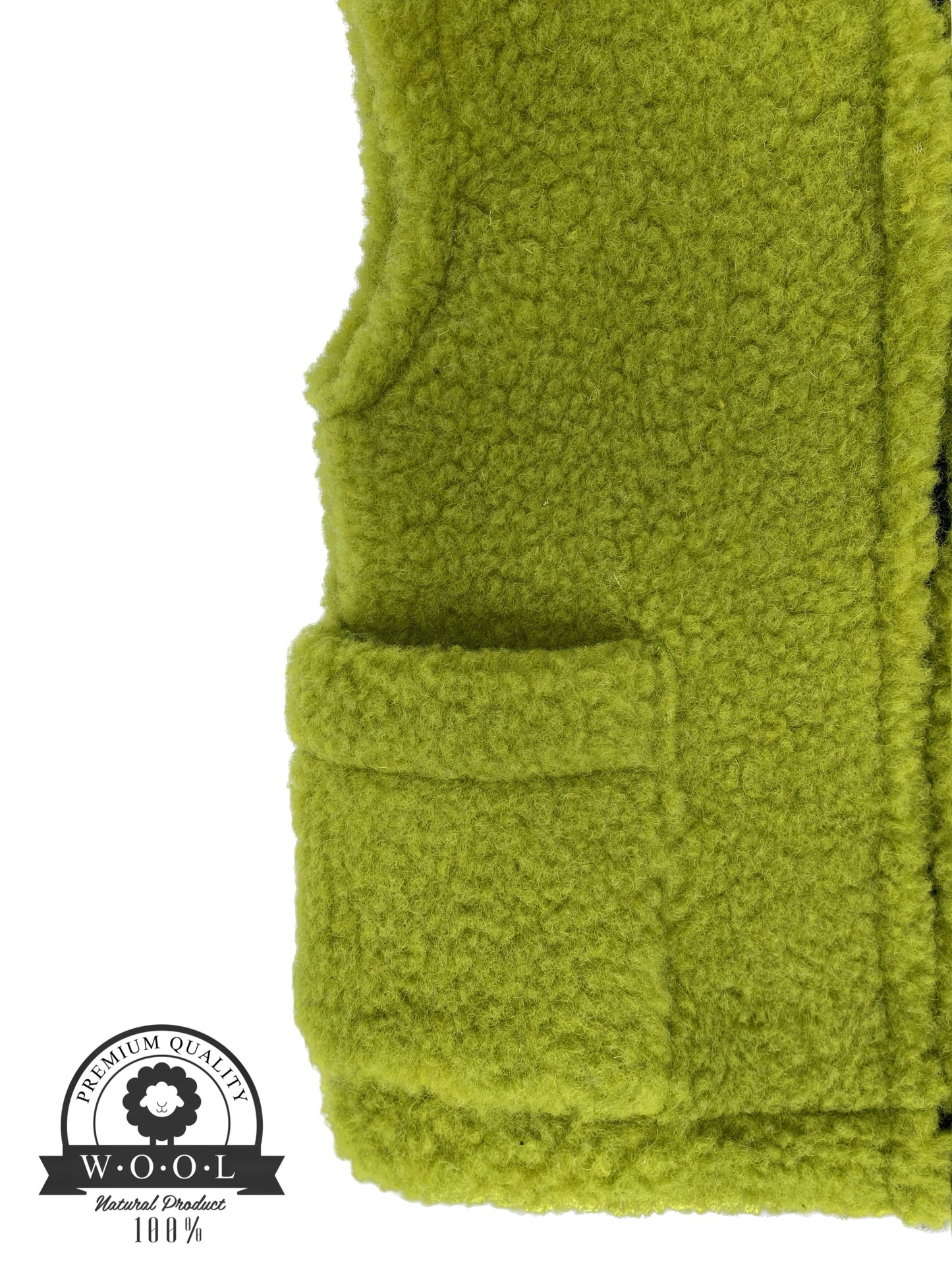 Kinder Wollweste aus 100 % Schurwolle – Einzelstück | 98/104 (S) | Maybell's Outlet