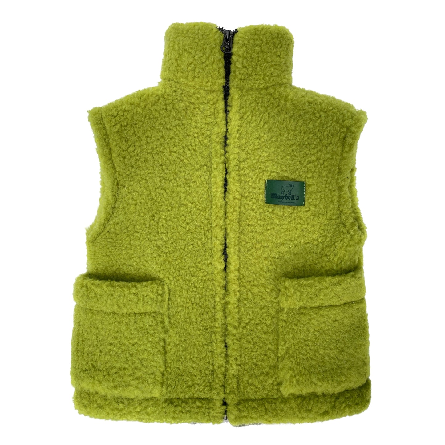 Kinder Wollweste aus 100 % Schurwolle – Einzelstück | 98/104 (S) | Maybell's Outlet