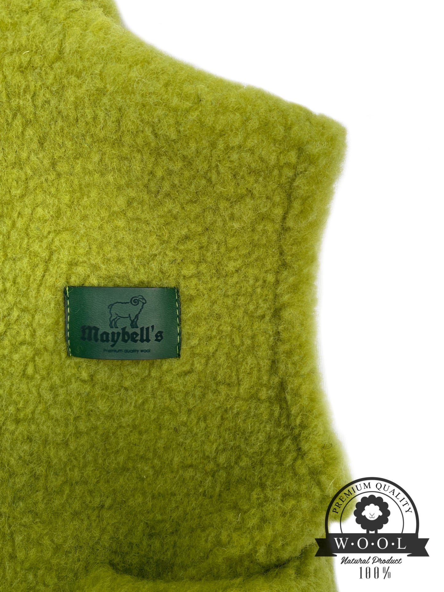 Kinder Wollweste aus 100 % Schurwolle – Einzelstück | 98/104 (S) | Maybell's Outlet