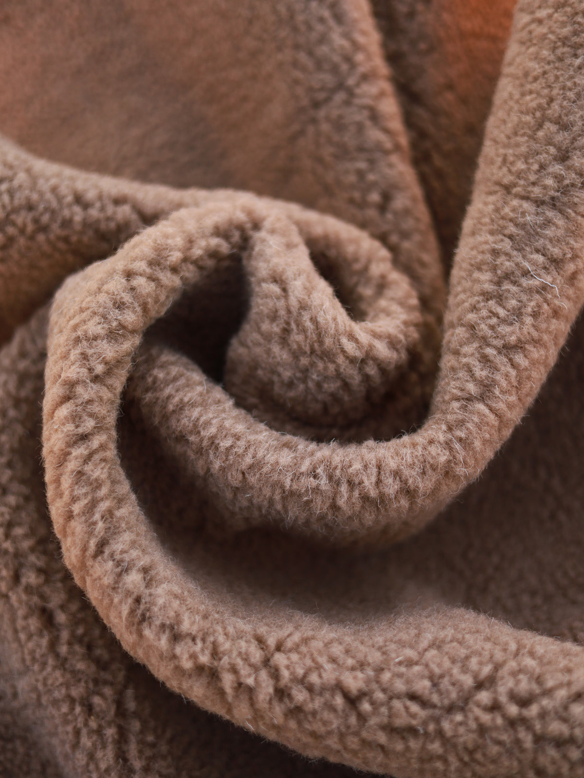 100% Merino Wollstoff – Braun