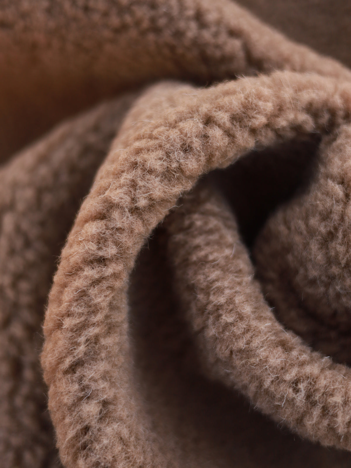 100% Merino Wollstoff – Braun