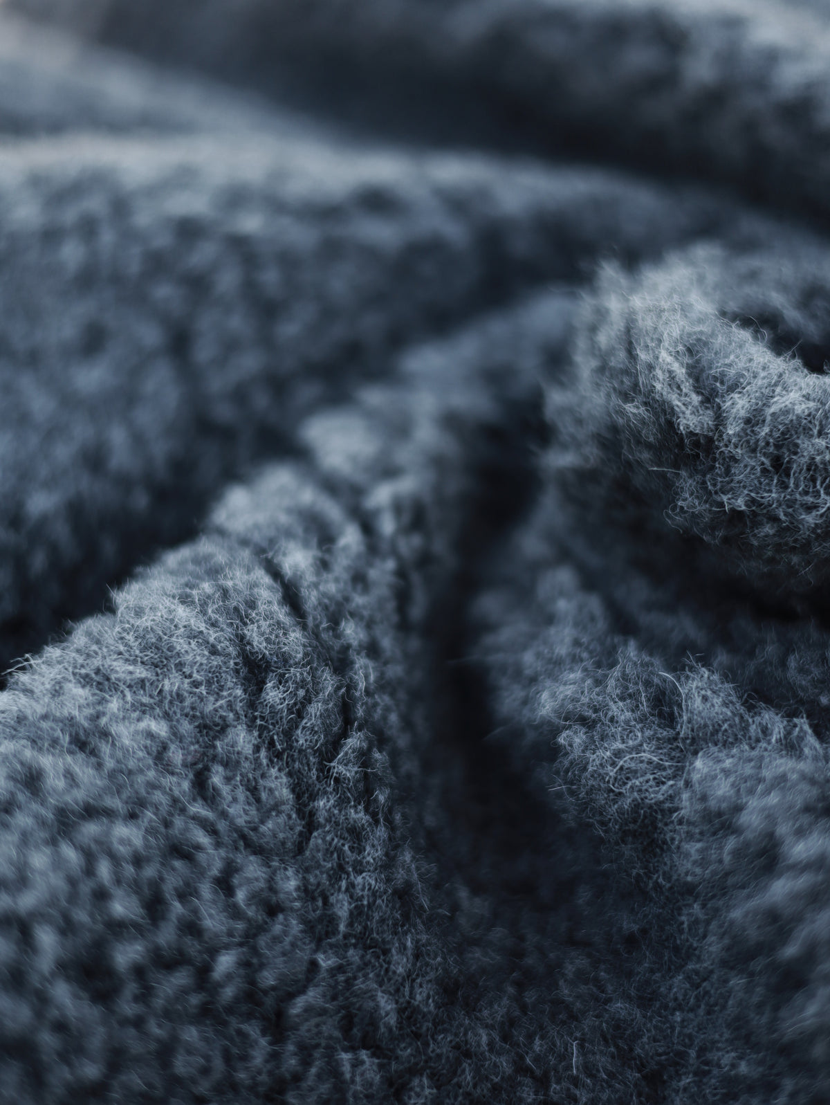 100% Merino Wollstoff – Grau