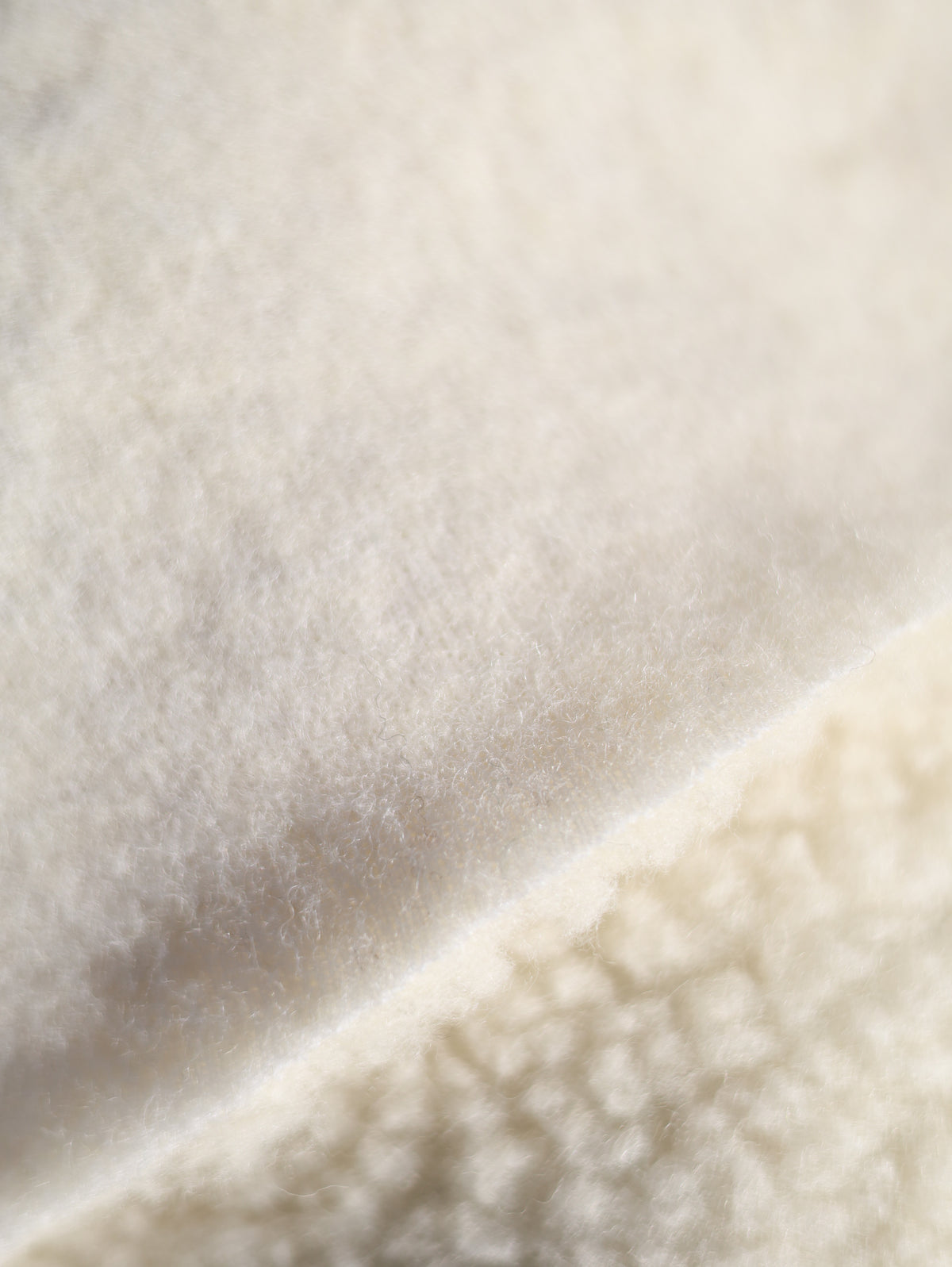 100% Merino Wollstoff –  Ecru