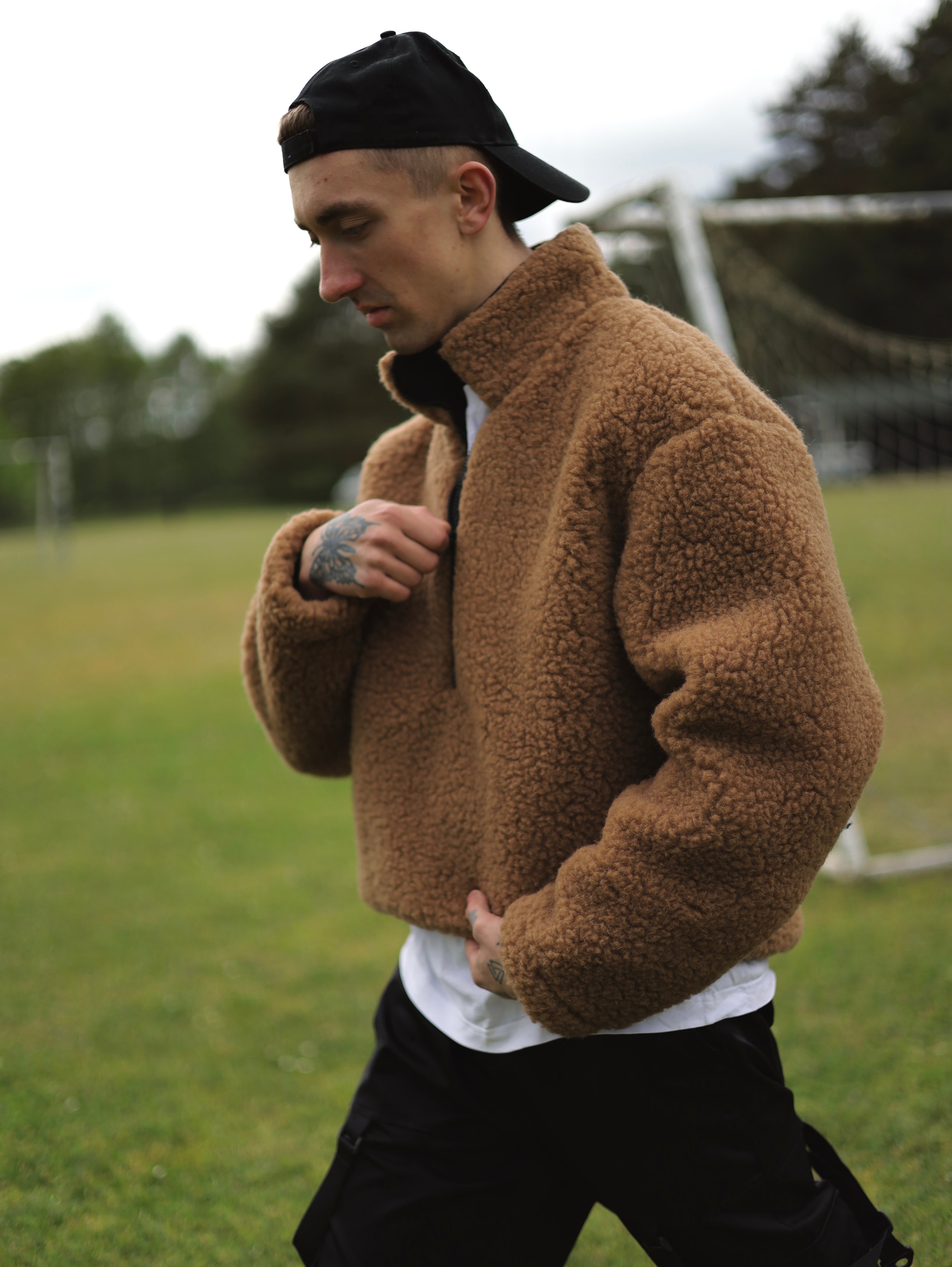 Wełniana kurtka Teddy Half Zip