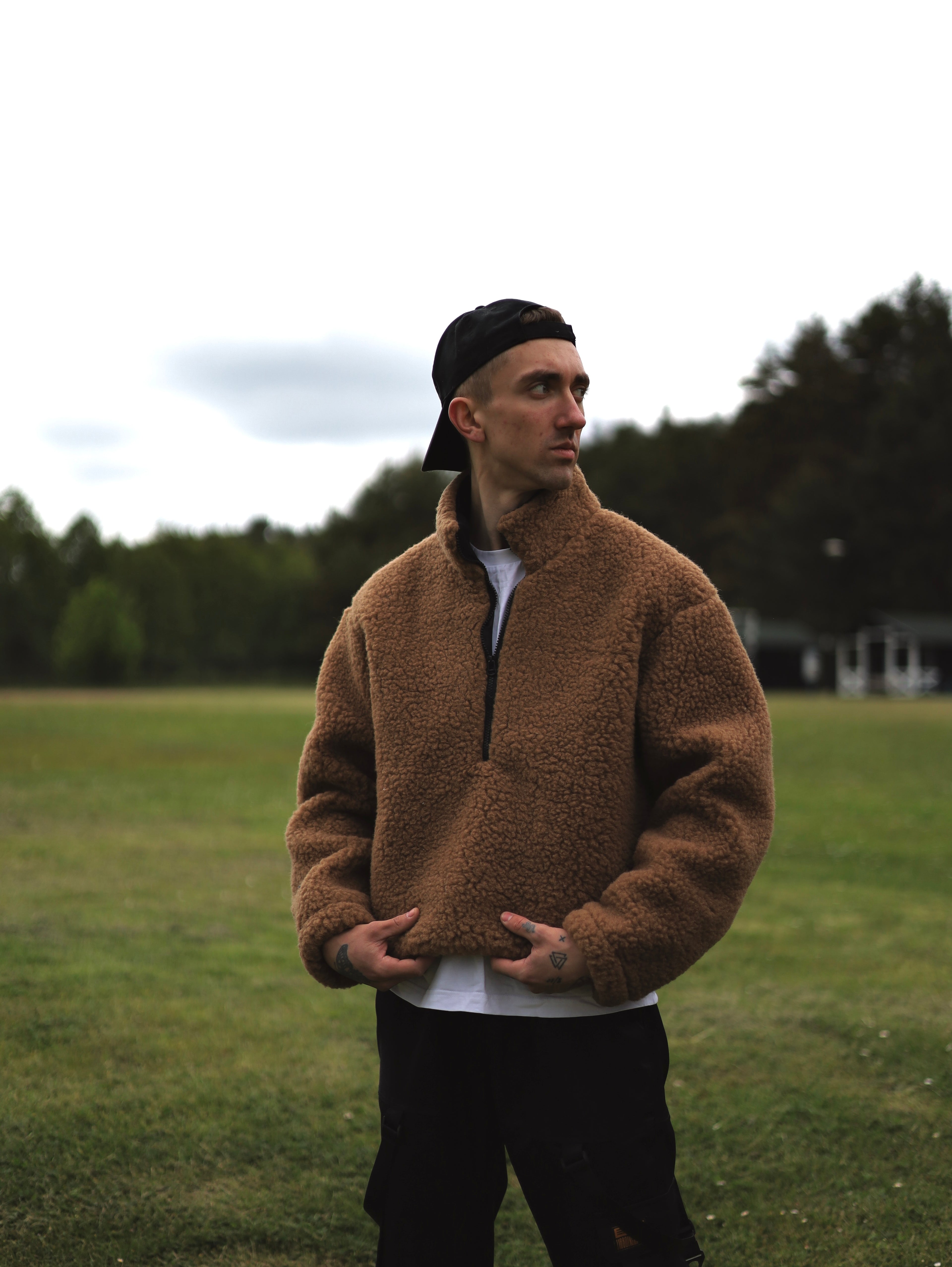 Wełniana kurtka Teddy Half Zip