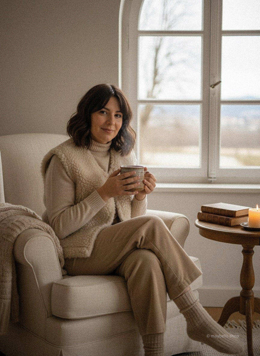 NORA VEST — damska kamizelka z wełny merino