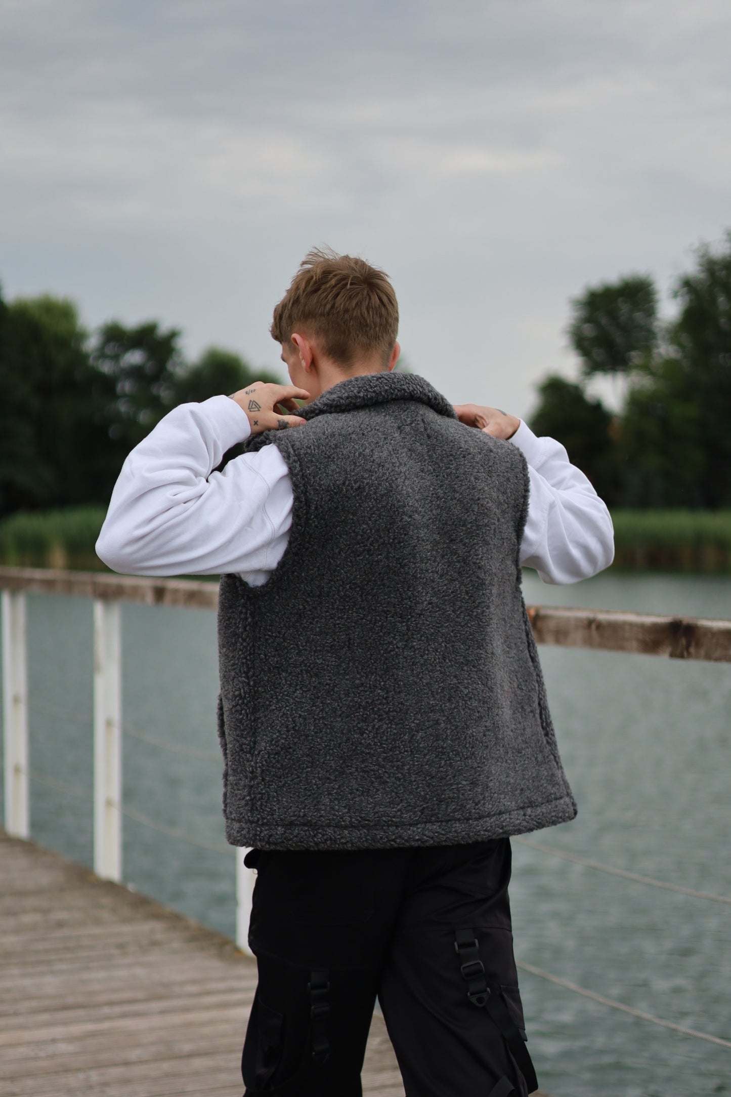 LINO - Men's Merino Wool Vest Grey