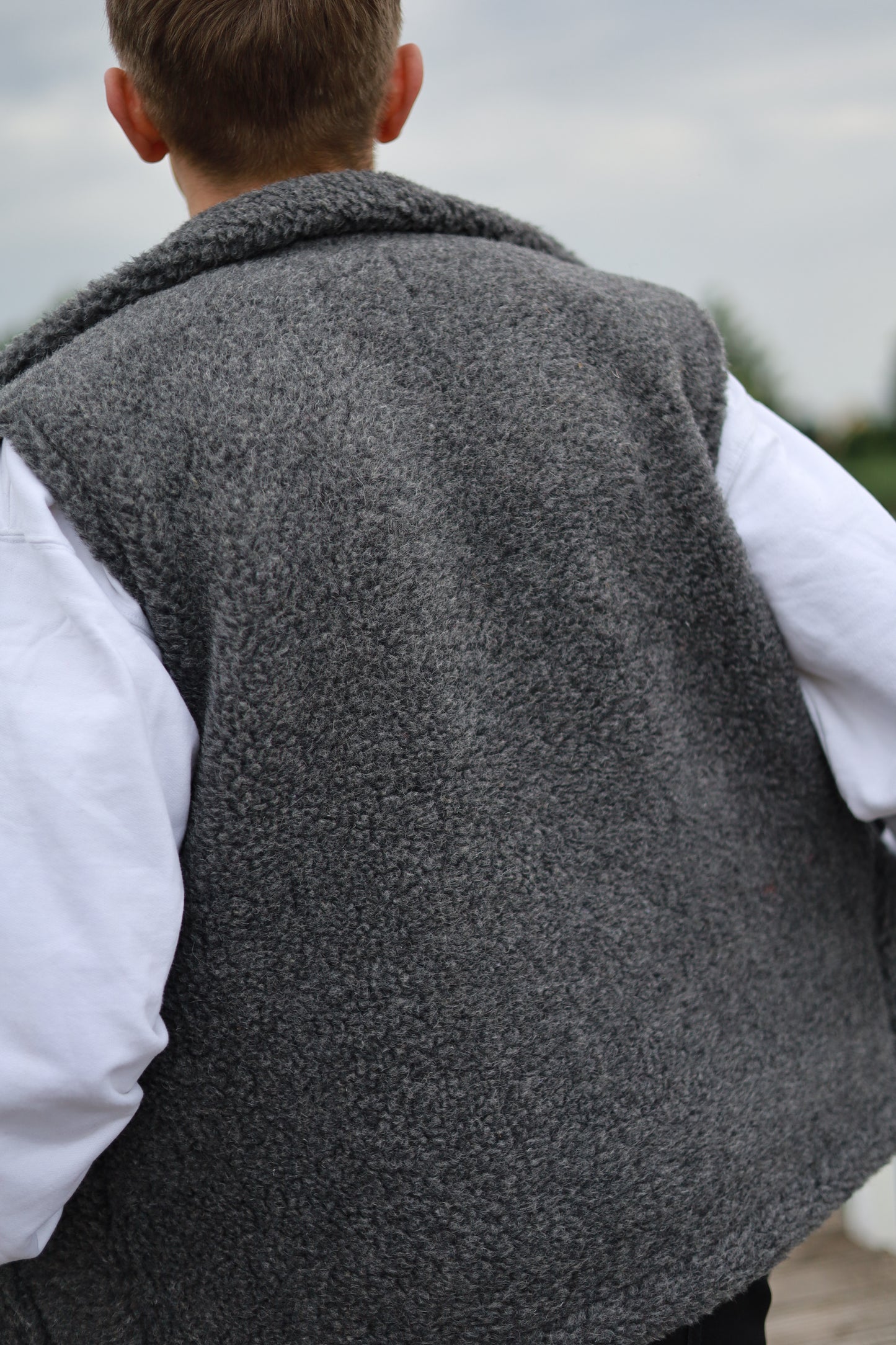 LINO - Men's Merino Wool Vest Grey