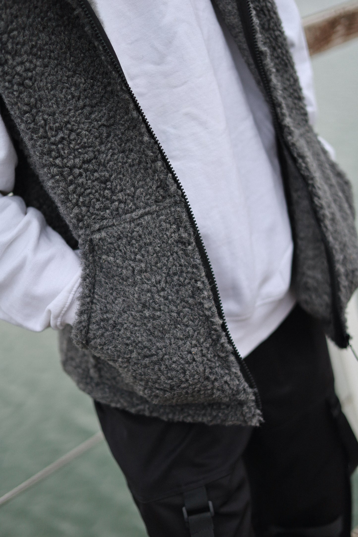 LINO - Men's Merino Wool Vest Grey