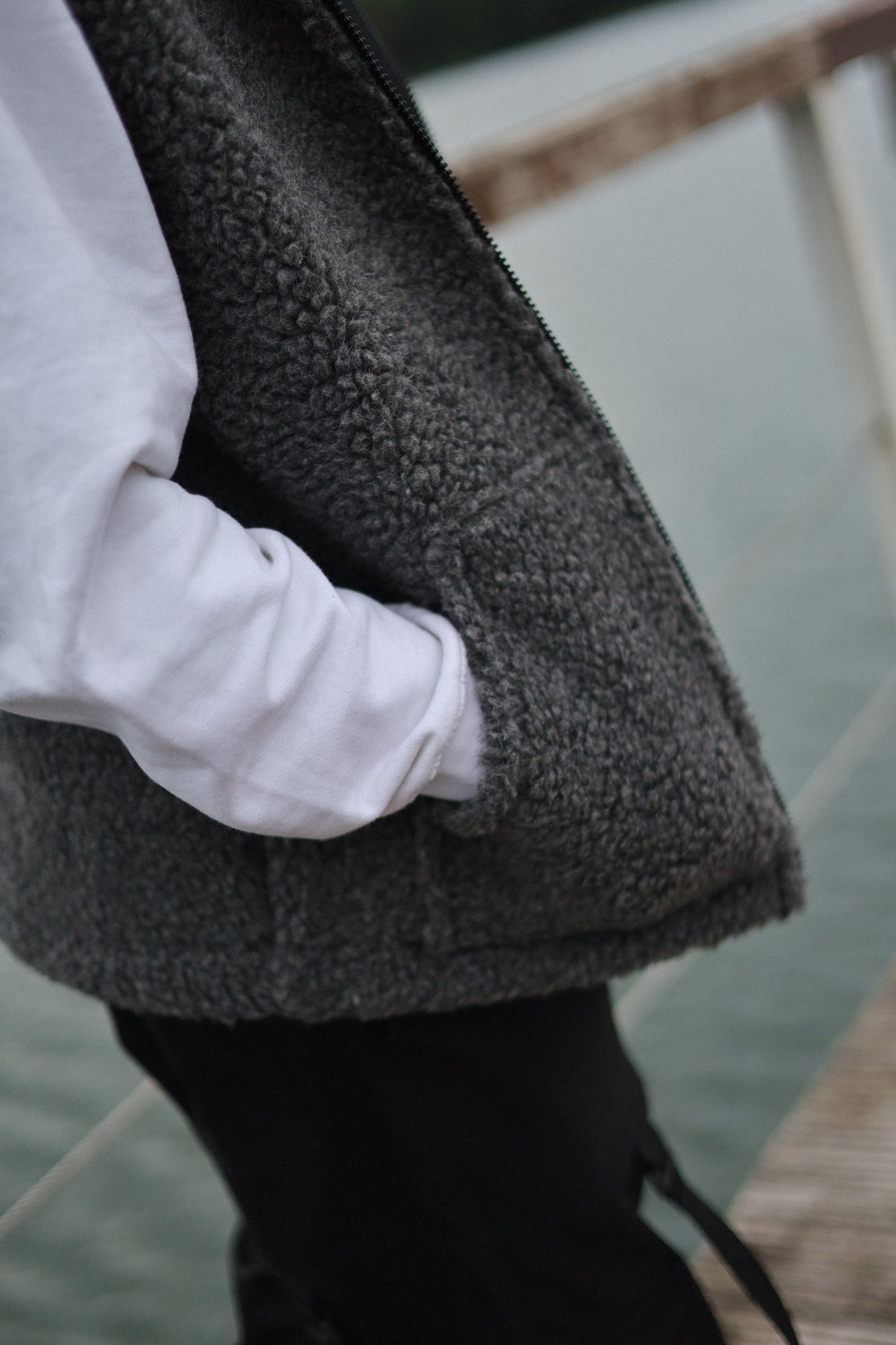 LINO - Men's Merino Wool Vest Grey