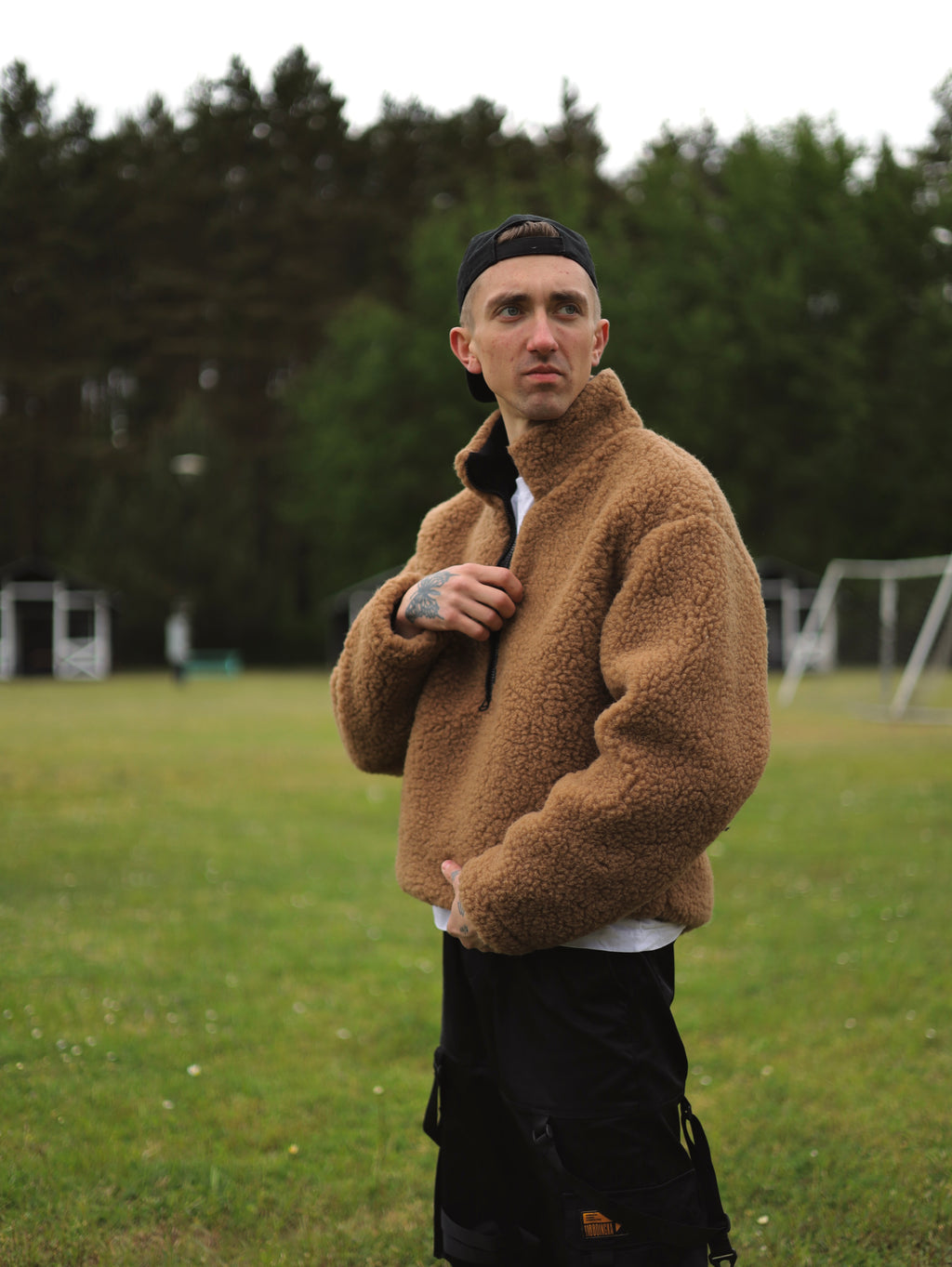 Wełniana kurtka Teddy Half Zip