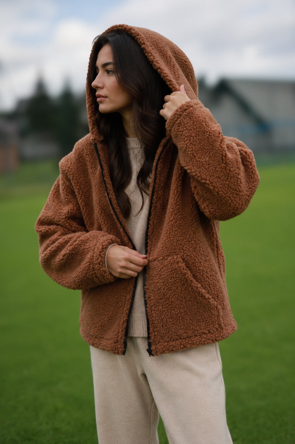 NORVEL – Women's Merino Wool Jacket Brown