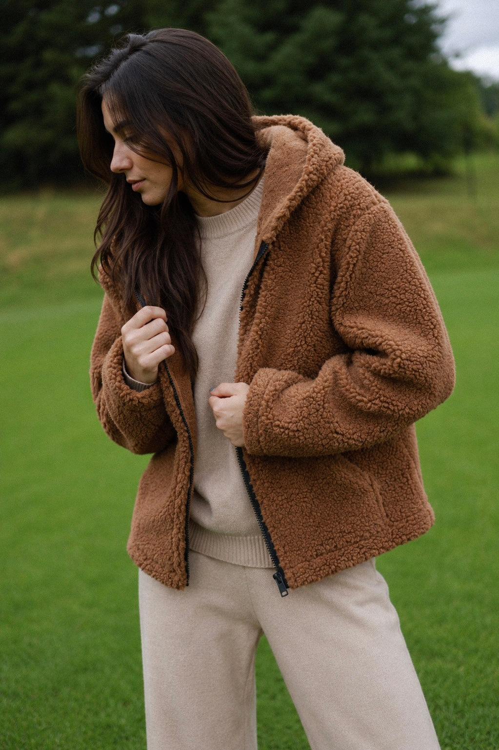 NORVEL – Women's Merino Wool Jacket Brown