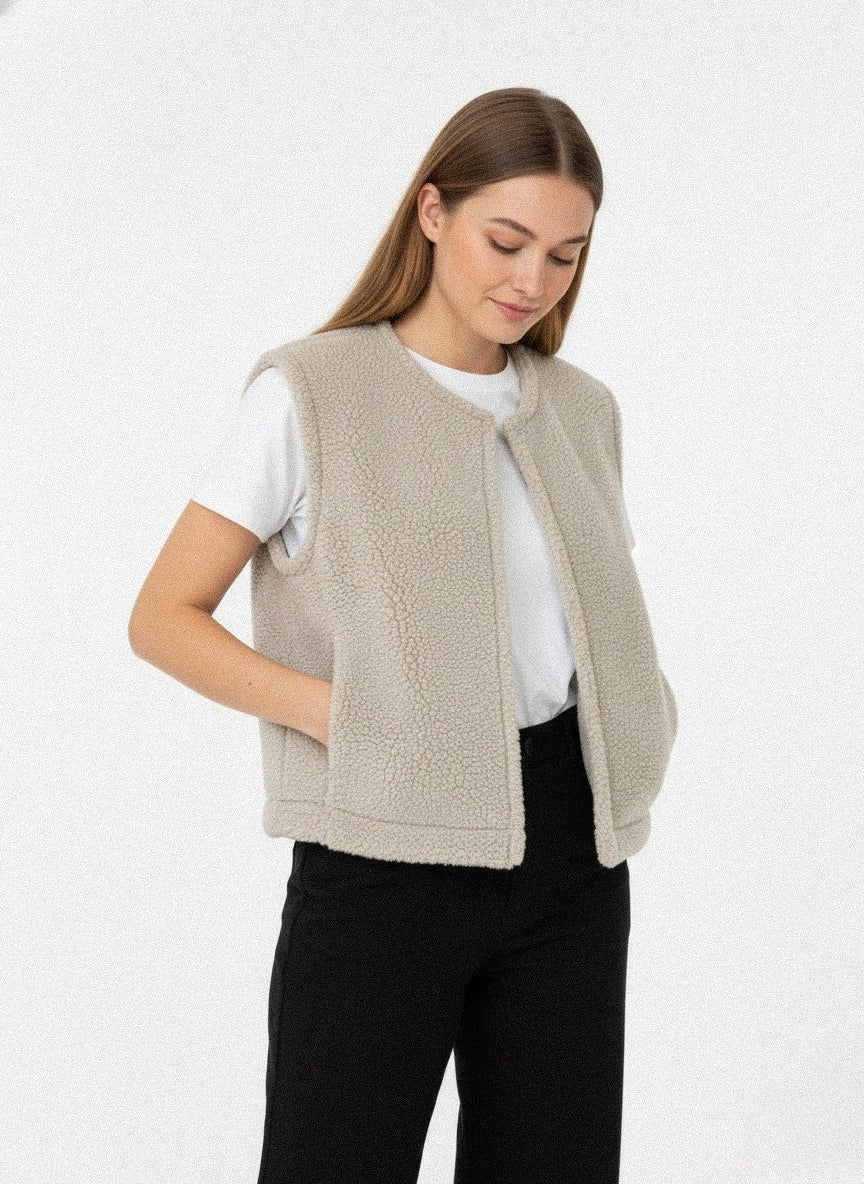 NORA VEST — damska kamizelka z wełny merino