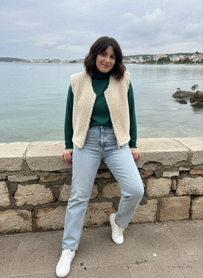 NORA VEST — damska kamizelka z wełny merino