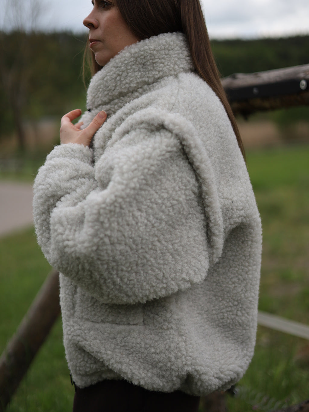 Kurtka 2w1 z naturalnej wełny