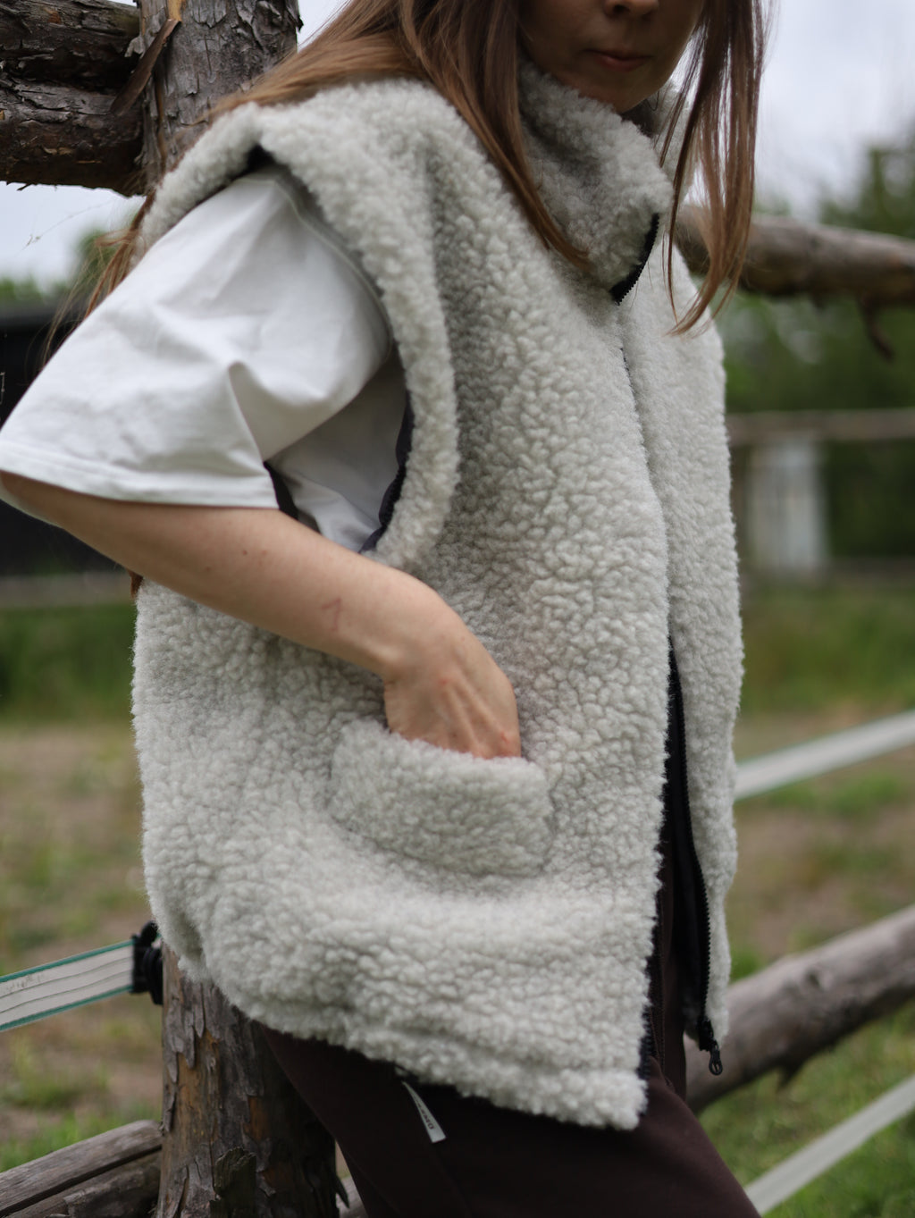 Kurtka 2w1 z naturalnej wełny