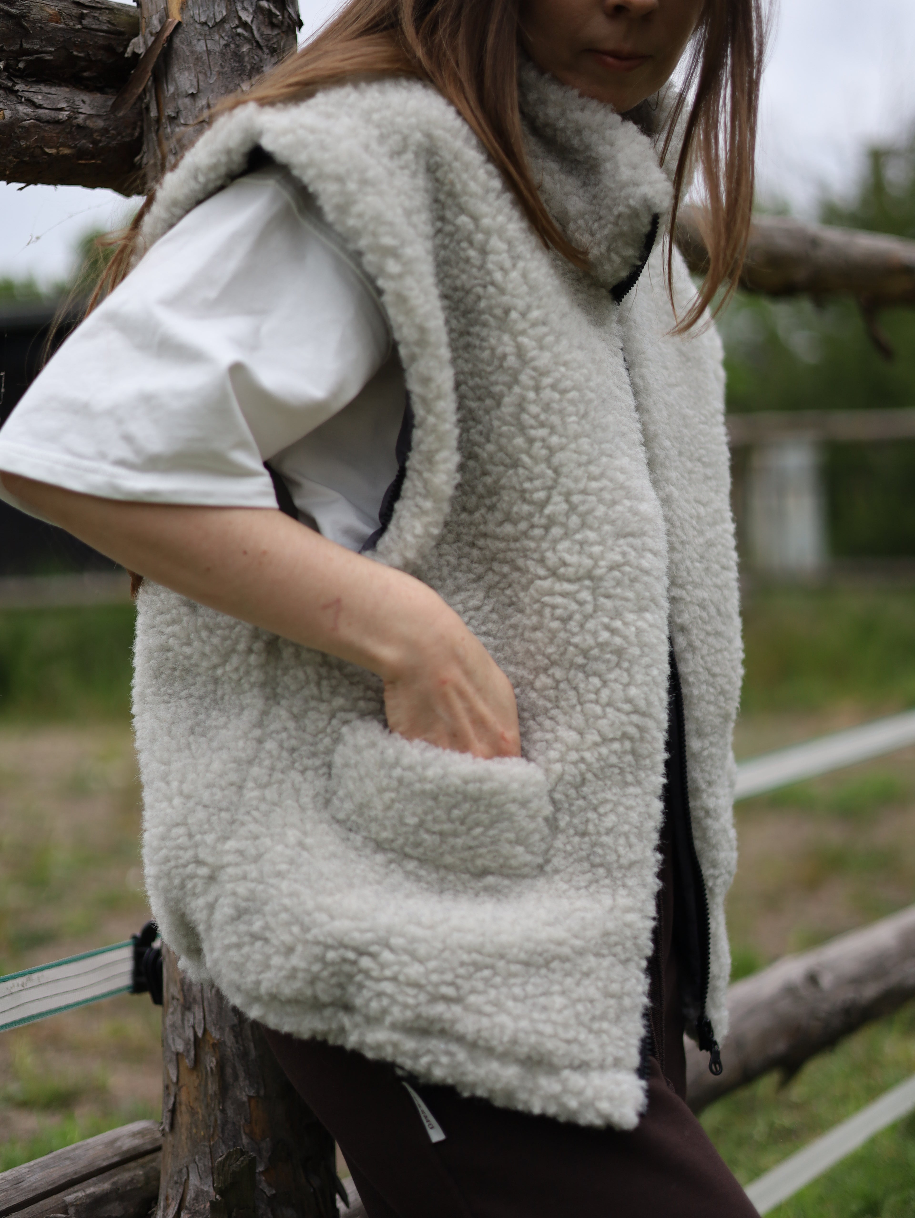 Kurtka 2w1 z naturalnej wełny