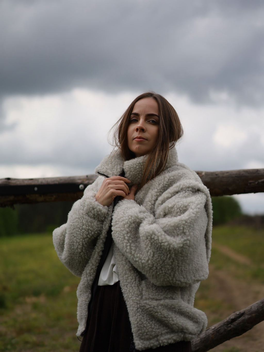 Kurtka 2w1 z naturalnej wełny