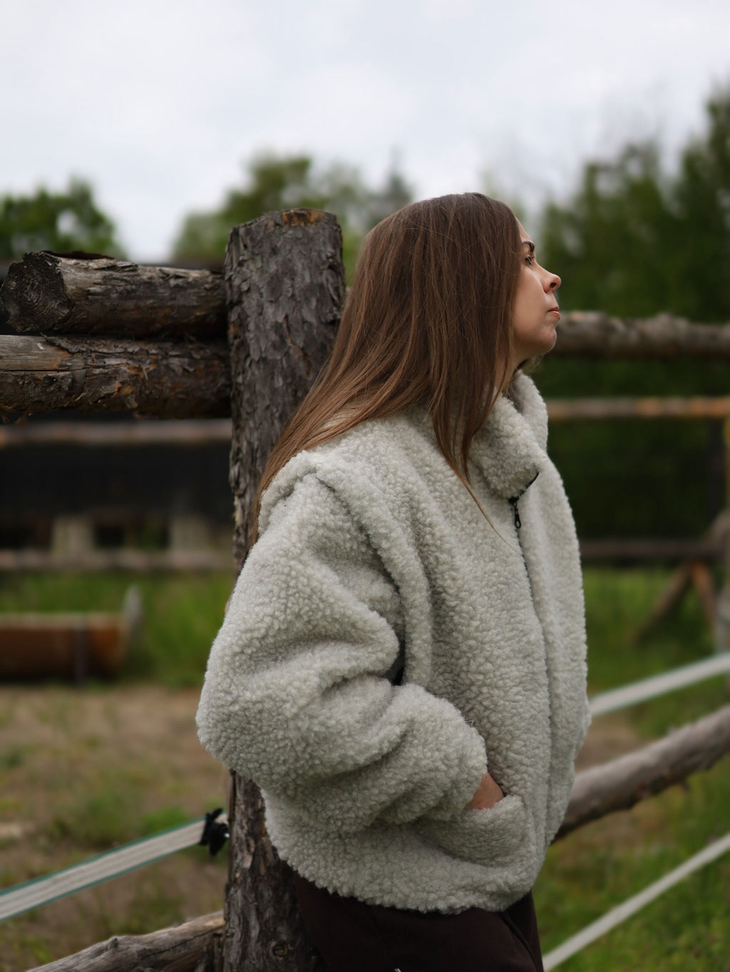 Kurtka 2w1 z naturalnej wełny